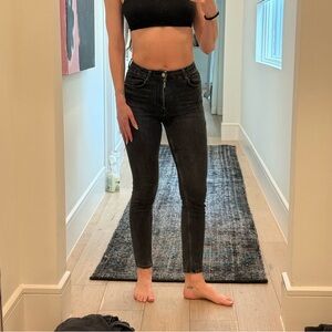 Zara Charcoal Skinny Stretch Jeans